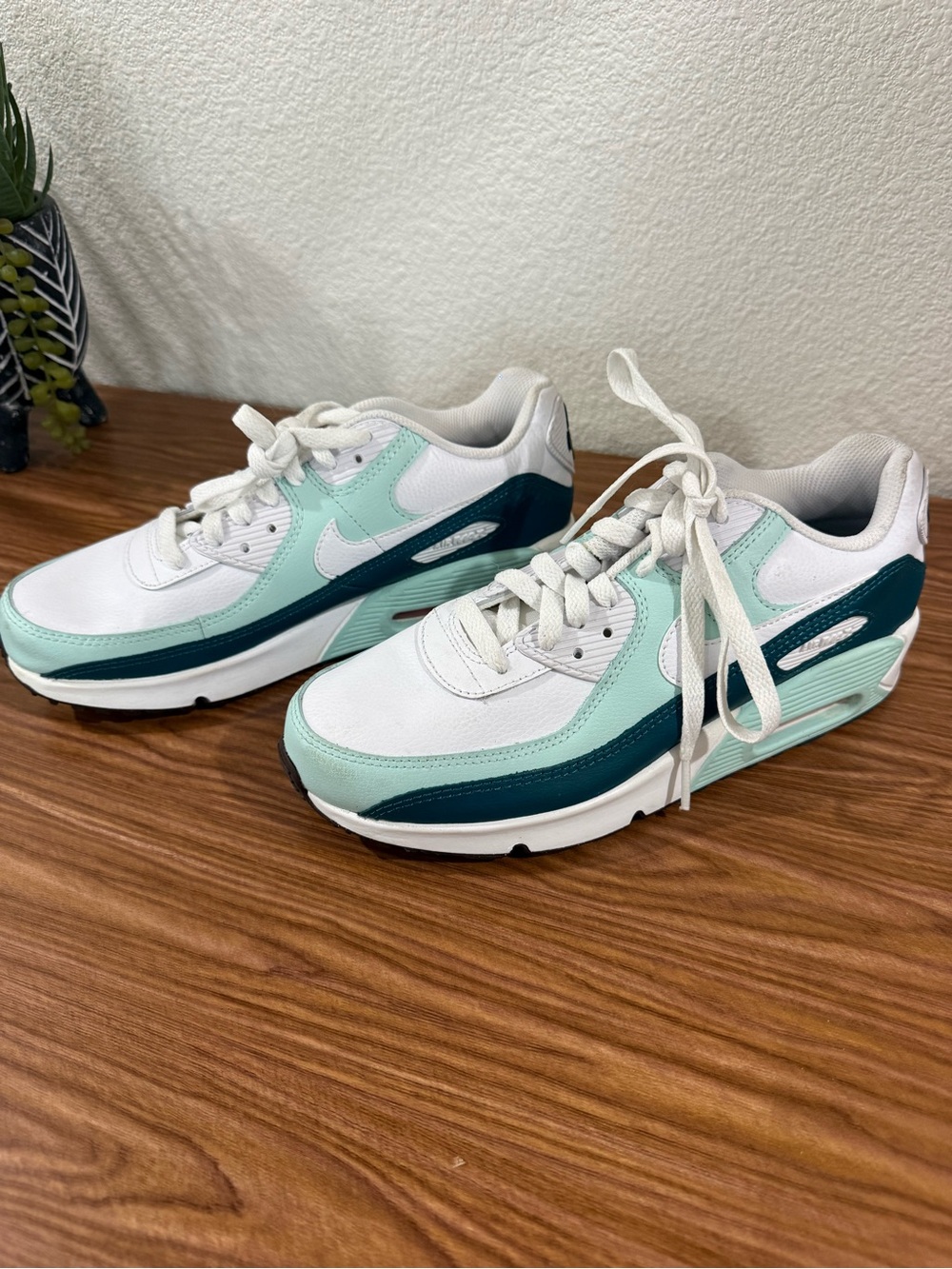 Nike Air Max Sneakers in White, Mint and Teal